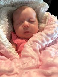 A baby girl Basket for Isla, mom Kelsey and Justin￼