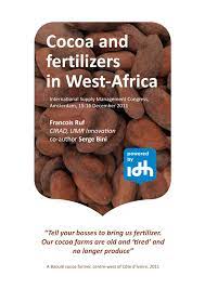 Pest and diseases of cocoa (present. Pdf Cocoa And Fertilizers In West Africa