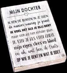 Bol Com Houten Tekstplank Tekstbord 25x18cm Mijn Dochter Kleur Antique White