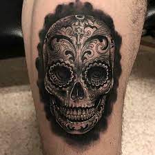 99 Stunning And Sophisticated Sugar Skull Tattoo Designs Vs Skull Sleeve Tattoos Sugar Skull Tattoos Skull Girl Tattoo