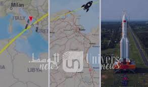 L'association tunisienne de l'espace a annoncé sur sa page ce 05 mai 2021, que la fusée chinoise incontrôlable a traversé la tunisie et qu'elle se dirige vers l'ile de sicile. Ikf Tpkd N8bvm