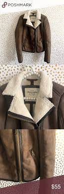 Abercrombie Faux Leather Shearling Moto Jacket Fashion Clothes Design Abercrombie And Fitch Jackets