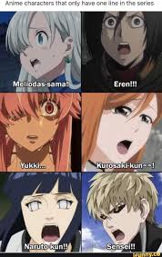 Anime Characters That Only Have One Line In The Series Ifunny Anime Memes Otaku Anime Funny Anime Memes Funny