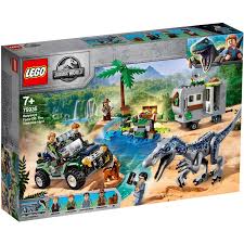 There's a dinosaur for every age with exciting lego® jurassic world™ play sets featuring cool vehicles, heroic characters, iconic buildings, laboratories, scientific equipment and more. Lego Jurassic World Baryonyx Face Off The Treasure Hunt 75935 Big W