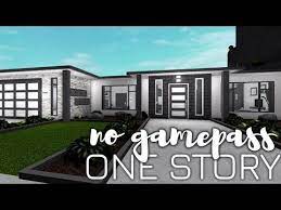 No Gamepass One Story House Bloxburg Youtube House Bloxburg One Story Homes One Story Bloxburg House