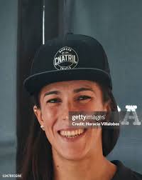 Portuguese triathlete Raquel Rocha during a press conference held at...  News Photo