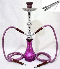 Descubra a melhor forma de comprar online. Amazon Com Hookah 20 Purple 2 Hose Shisha Nargila Bars Narguile Nargile Glass Water Vase Garden Outdoor