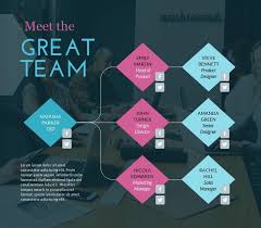 Meet The Team A Flowchart In Infographic Templates