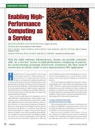 To put it into perspective, a laptop or desktop with a 3 ghz processor can perform around 3 billion calculations per second. Pdf Enabling High Performance Computing As A Service