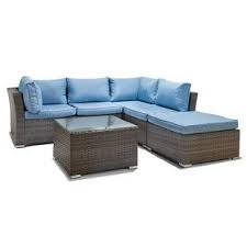 Outdoor Sofa Sets Joss Main Light Blue Cushions Outdoor Sectional Sofa Sofa Set