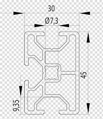 Hollow Structural Section White Aluminium Drawing Meter