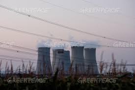 Units 3 and 4 of the nuclear power plant mochovce. Greenpeace Mochovce Nuclear Power Plant In Slovakia