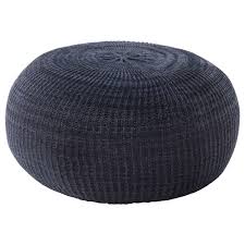 Sandared Pouffe Dark Blue Ikea Pouffe Ikea Fabric Ottoman