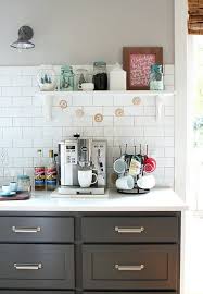 The following coffee stations offer a bevy of ideas, such as installing a water tap to fill up the coffee maker without having to move it, or adding interior cabinet lights so it's easier to brew a pot before the sun rises. 20 Coffee Station Ideas That Are Creative Functional