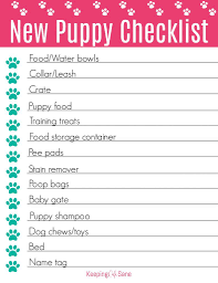 Getting A Puppy Can Be So Fun But You Need Some Things To Make Your Life Easier Grab This New Puppy Checklist New Puppy Checklist Puppy Checklist New Puppy