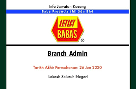 People have asked 5 questions about working at baba products (m) sdn bhd. Info Jawatan Kosong Terkini Baba Products M Sdn Bhd Jawatan Kosong Terkini