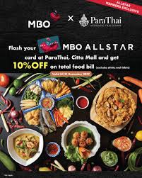 Which means, for example, my birthday is 06/05, i can redeem my two (2) free tickets within 1st of may to 31st of may. Mbo Cinemas Su Twitter Enjoy Amazing Deals With Mbo Allstar Card 3 4 Nene Chicken The Starling 10 Off With Any Purchase Jombali Citta Mall 20 Off With Any Purchase Parathai