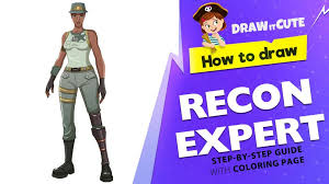 Recon scout eagle eye is available from the vindertech store in all basic and daily llama piñatas that. How To Draw Recon Expert Step By Step Guide With Coloring Page Fortnite Season 1 Draw It Cute