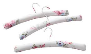 Set Of 3 Pink Rose Pattern Padded Clothes Hangers Roses And Teacups Choose hangers that have been specially designed for trousers to. roses and teacups