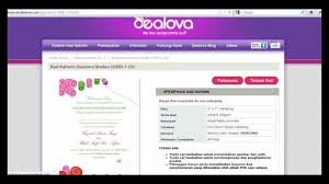 Cara nak buat kad kahwin depan belakang. Cara Membuat Tempahan Online Kad Kahwin Dealova Wedding Cards By Lazeydneffa