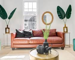 These comfortable sofas & couches will complete your living room decor. Burnt Orange Leather Couch Leather Couch Home Decor Tips Home Decor