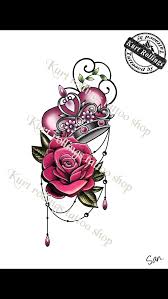 Cute Girly Tattoo Crown Roses Mandala Cover Up Tattoos Girly Tattoos Forearm Tattoo Women