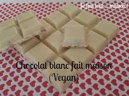 Chocolat Blanc Fait Maison Vegan Recette Chocolat Blanc Chocolat Blanc Chocolat