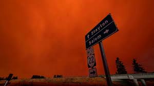 Residents of the san francisco area wake up to dark skies caused by smoke billowing from a plume of smoke from wildfires in the us state of california has descended on the san francisco area. At Least 7 Dead As Nearly 200 Wildfires Burn Across West Abc News