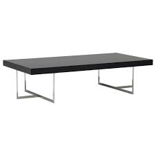 This coffee table leans into its coastal farmhouse look with natural wood finishes and a mixed material design. The Stylishly Modern Rectangular Coffee Table Coffee Tables
