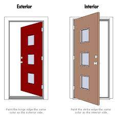 Usually doors open into a room. Front Door Painting Tips Painted Exterior Doors Home Painted Front Doors