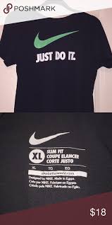 Black And Green Nike T Shirt Nike Shirt Just Do It Black Nike Shirt Nike Shirts Shirts