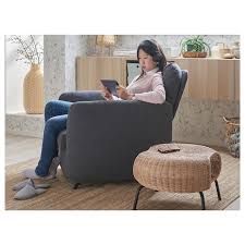 Ekolsund Recliner Gunnared Dark Gray Ikea Fabric Armchairs Reclining Armchair Recliner