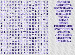 Bible crossword puzzles help to teach and reinforce the ideas and morals taught through the bible. Catholic Bible 101 Wordsearch Fun