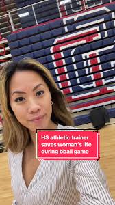 An athletic trainers quick thinking helped save a life in the middle of a  high school basketball game. A woman in the stands suddenly collapse, and  wasn’t breathing. The man credited is Jake Steinmetz ...
