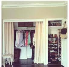 Create A New Look For Your Room With These Closet Door Ideas Curtains For Closet Doors Closet Curtains Closet Bedroom