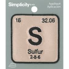 Get The Simplicity Periodic Table Iron On Applique S Sulfur At Michaels Com Decorate Your Plain Pillowcases With This Simp Iron On Applique Applique Sulphur