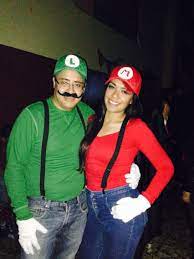 Mario Bros Costume For Couples Couples Costumes Mario Costume Mario Bros Costume