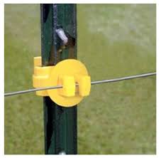 Agratronix horsesafe white roller electric fence insulators, pack of 12, hs3w sku: Fi Shock Ity Fs Electric Fence Insulators Yellow Toolboxsupply Com