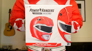 The og red ranger, austin st. Morph Into The Red Ranger With This Wearable Helmet Unboxing Youtube