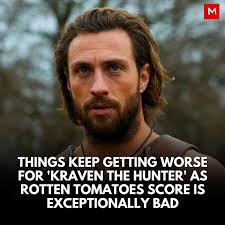 Will its Rotten Tomatoes score be even lower than 'Morbius'? Read more:  bit.ly/3Vzemdq #KravenTheHunter