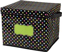 Chalkboard Brights Storage Box Decorative Storage Bins Decorative Storage Teacher Created Resources
