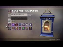 Destiny 2 Forsaken Anbruch Evas Festtagsofen Alle Rezepte Youtube
