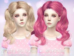Aveira Sims 4 Newsea S Goldleaf Hairstyle Retextured Sims 4 Hairs Sims 4 Anime Sims Sims 4