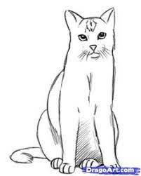 Sure, drawing someone standing straight up and down perfectly lined up with the camera isn't that tough. How To Draw A Realistic Cat Step By Step Hundreds Of Drawing Tuts On This Site Simple Cat Drawing Realistic Drawings Animal Drawings