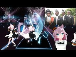 347 beat saber coffin dance meme song youtube in 2021 anime chibi dance memes