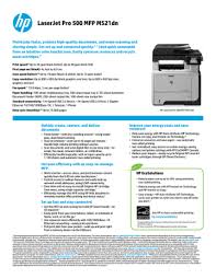 Hp laserjet enterprise 500 mfp m525. Hp Laserjet Pro 500 Mfp M521dn Manualzz
