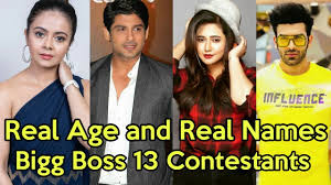 Real Age And Names Of Bigg Boss 13 All Contestants Colors Tv New Show Devoleena Siddharth Shukla Youtube > bigg boss 13 contestants list with photos 2019, start date.