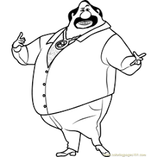 Coloring pages printable of balthazar bratt super malo of the movie of animación despicable me 3. Eduardo Perez Coloring Page For Kids Free Despicable Me 3 Printable Coloring Pages Online For Kids Coloringpages101 Com Coloring Pages For Kids