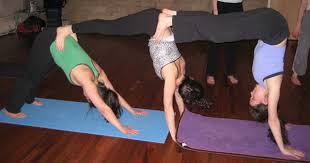 Partner Yoga Pose Triple Down Dog 3 Person Yoga Poses Partner Yoga Poses Easy Yoga Poses
