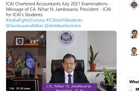 Ahead of the exams, icai president ca. Ca Exams 2021 Icai President Shares Important Message For Students Know Details Here